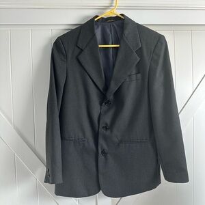 Boys Dark Gray Charcoal Van Heusen Blazer Size 16 Reg Dressy Holiday